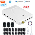 Tuya Wifi 200A 300A Smart Home Energy Monitor with 16 Sub 50A Circuit Level Sensors Real Time Electricity Monitor Meter Solar